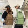 Schoolbag New Large Capacity Backpack Women's Simple Lightweight High Value Backpack Junior High School Student High School Student Leisure Travel