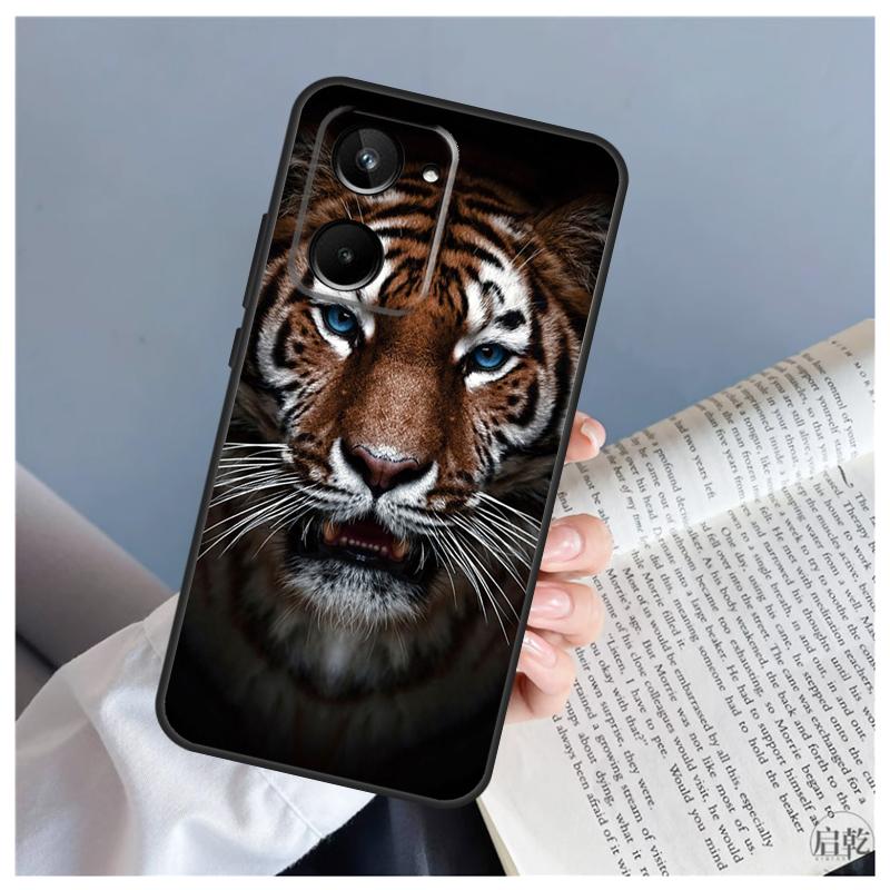 Tiger Face For Realme C71 C55 C75 C67 C63 C51 C61 C53 C35 C65 11 12 13 14 15 Pro Plus GT6 GT7 Pro Case
