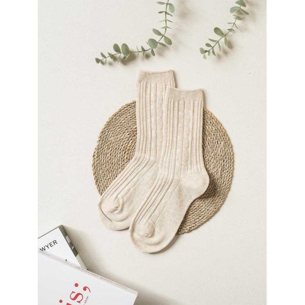 

DaiSo Women S Dotom Длинные носки с горловиной Ivory