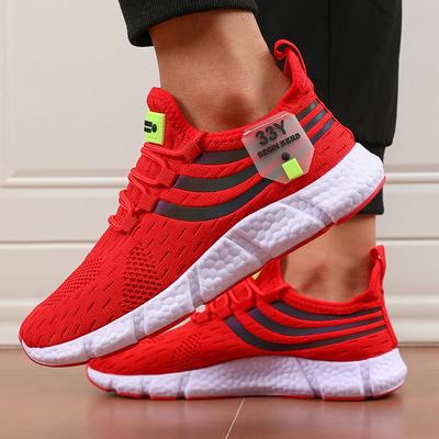 Men's Soft Soled Sports Shoes Men's  Summer  Breathable Casual Mesh Shoes Fashionable Trendy Men's Running Shoes Sneaker
