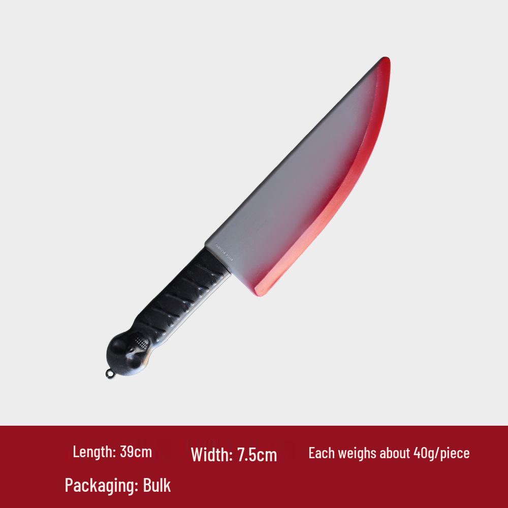 Halloween Simulated Blood Kitchen Knife Prank Prop - Ghost Festival Decoration