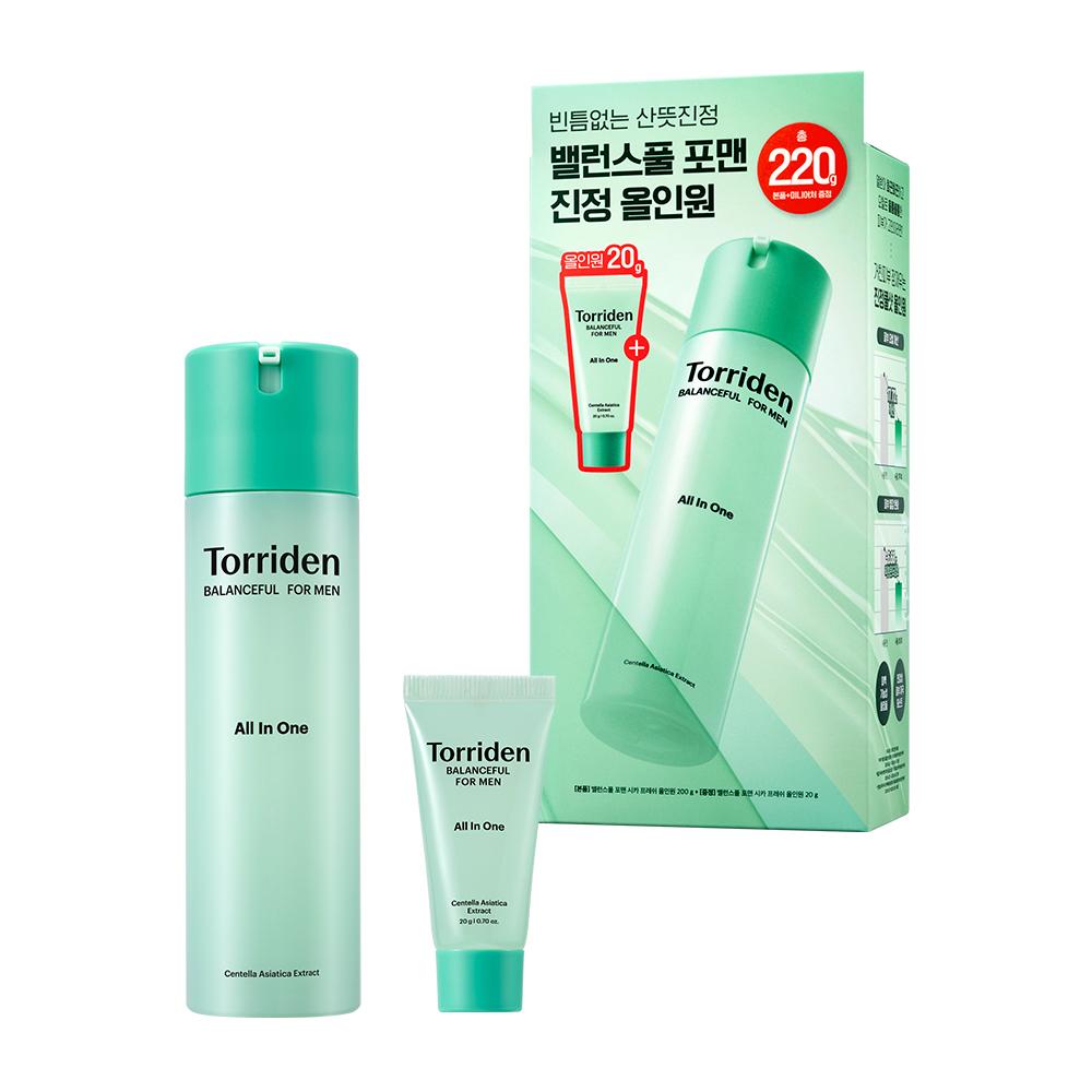 Torriden [july All Young Picks] Torriden Balanced For Men Cica Fresh 200g Project  + Balanced All In One 20g  [general Plan]  + All In One 20g