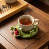 Sottobicchiere Fai da Te Uncinetto Lucertola Kit, Lavori a Maglia Animali Artigianali Fatti a Mano, Kit Decorativo Tazza Caffè Tazza Tappetino per Adulti, Accessorio da Scrivania per Principianti
