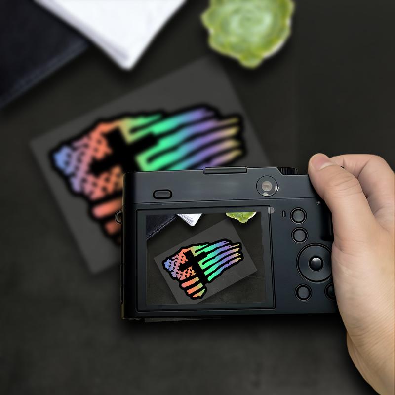 1PC American Flag Cross Motorcycle Sticker Waterproof for Motorcycle Fairings Tailbox Fuel Tank Car Window Scooters Vinyl Decals