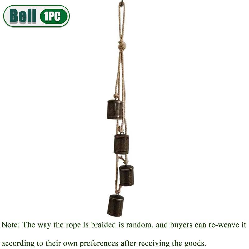 

Wind Chimes Hanging Wind Bell Crafts Rustic Traditional Retro Christmas Decoration Bell for Farmhouse Party Balcony Outdoor