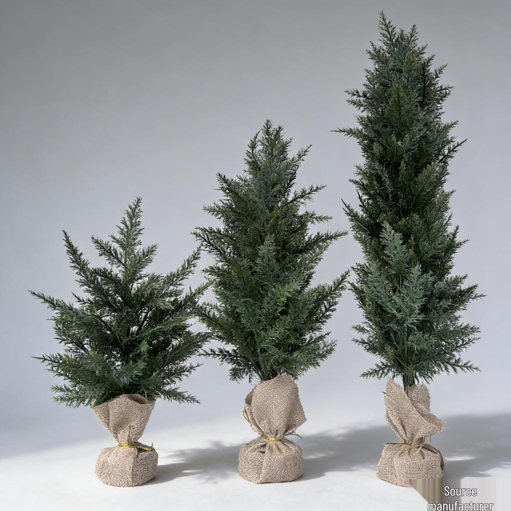 2025 Eco-Friendly Christmas Tree 60cm with Burlap Base