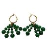 Classic Ring Handmade Bead String Earrings, Earrings, Retro Elegance And Nobility, Light Luxury, Exquisite Niche Design, Versatile
