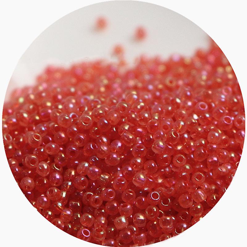 2mm Irisierende Glas-Samenperlen: Cremige Wolke für DIY Schmuck & Armbänder