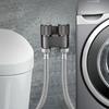 G1/2 1 In Two Out Double Control Washing Machine Faucet Toilet Triangle Valve Kitchen badSink Bathroom Basin Faucet Accessories