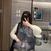 Down Cotton Vest Women's Small Hooded Loose Short Vest Warm Jacket Vest