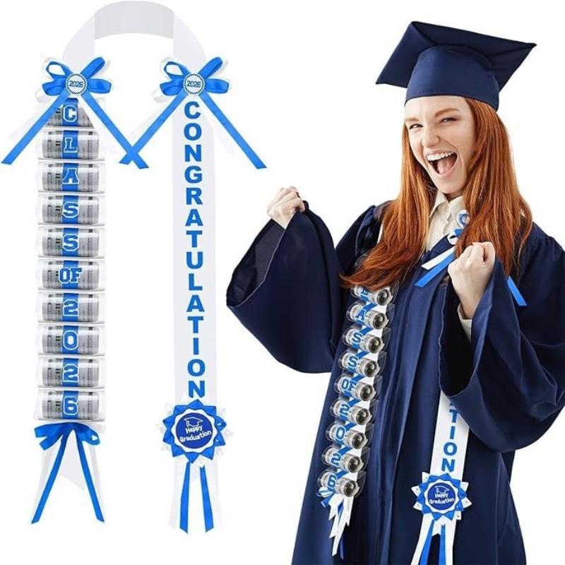 Class Of 2026 Graduation Money Lei Necklace With Cash Holder Elegant Garland Graduation Parties And Celebration