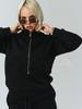 European & American Casual Women's Long-Sleeved Half-Zip Top with Tie-Up Pants Set