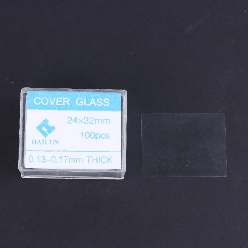 100Pcs Microscope Diy Accessories Transparent Slides Coverslips Coverslides Cover Glass 18X18 20X20 22X22 24X24 24X32 24X50Mm