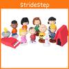Peanuts Movie Snoopy 14 stuks/set Figuur Liefde Huisdier Taarttopper Decor Speelgoed