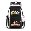 Large Capacity Schoolbag with Shoulder Strap; Student Three-piece Pencil Case Set