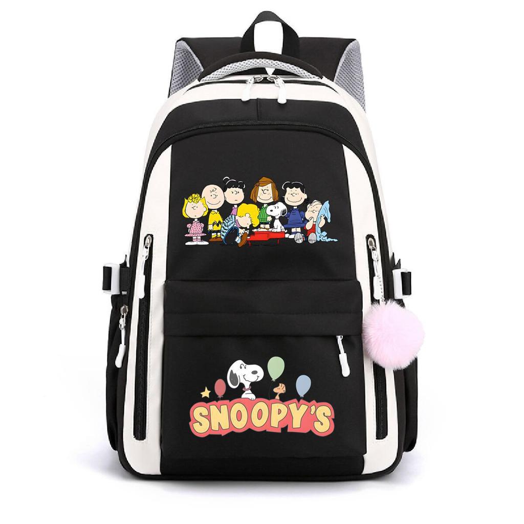 Large Capacity Schoolbag with Shoulder Strap; Student Three-piece Pencil Case Set