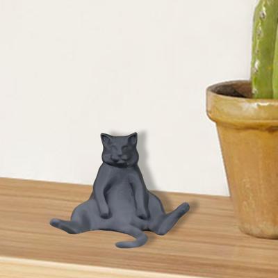 Lazy Fat Cat Ornament 3D Printing Realistic Design PLA Cat Figurine Realistic Animal Statue Kitty Decoration