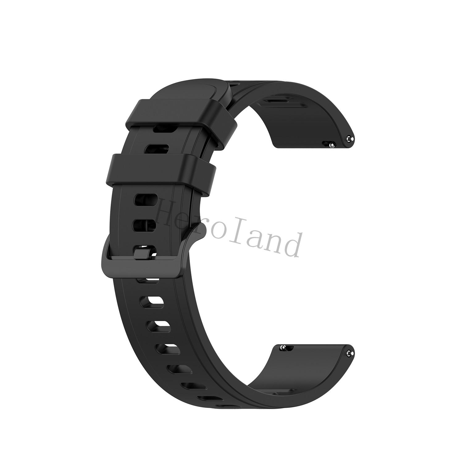 

22MM Silicone WatchBand Strap For Huawei Watch GT 1 GT 2 46mm Smart Wristband For Polar Grit X / Vantage M Bracelet WirstStrap Universal 22mm width