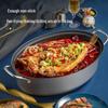 COOKER KING Non-stick Oval Steaming Fish Pot