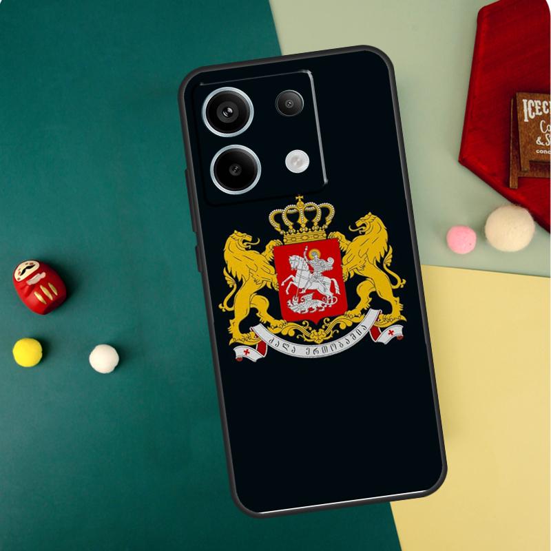 Georgien Fahne Hülle Für Xiaomi Redmi Note 14 13 12 11 15 Pro Plus Redmi 15 13 10 10C 12C 13C 14C 15C Funda