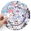 103051Pcs Re:Life In A Different World From Zero Anime Stickers Cute Rem Cartoon Sticker Notebook Phone Laptop Decals Packing