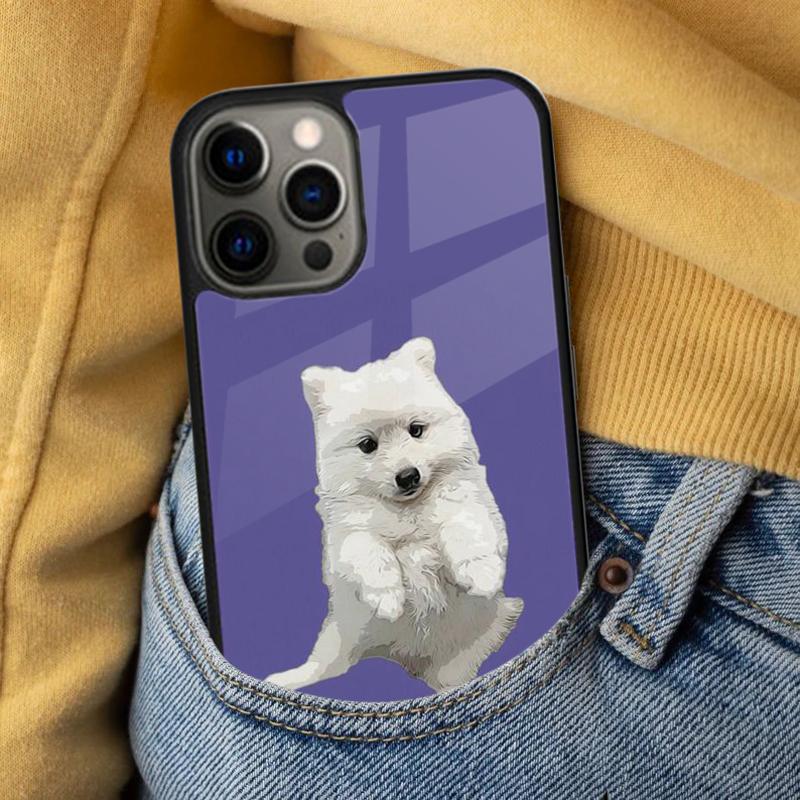 Japanese Spitz Dog Soft Phone Case for iPhone 17 Air 16e Pro max 15 Pro 13 14 Plus 11 12 MagSafe Magnetic Coque