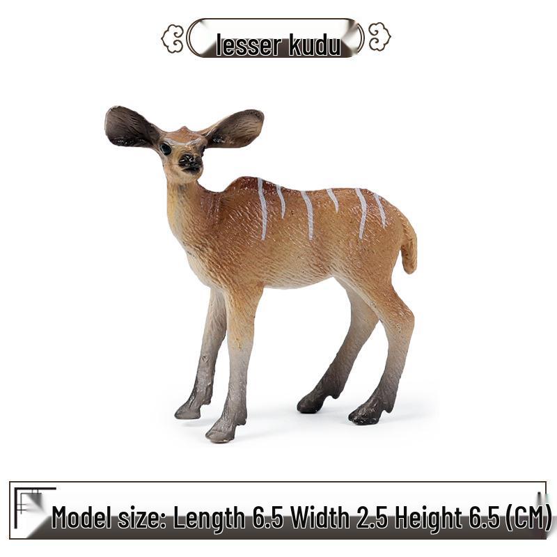 Wild Animal Toy Models: Saiga, Tibetan, & African Antelope Figure Set