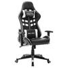 Day and Night - Day and Night Black and White Synthetic Leather Gaming Chair