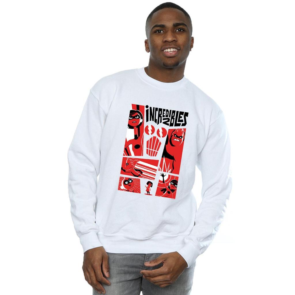 The Incredibles Mens Collage Sweatshirt