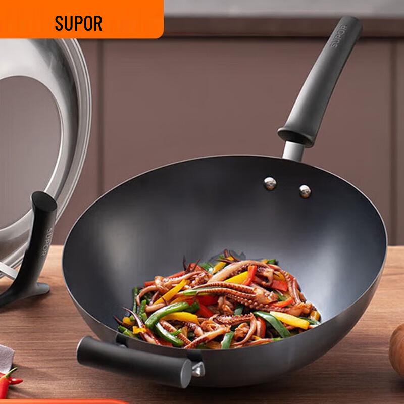 SUPOR True Iron Non-Rusting Wok, 32cm