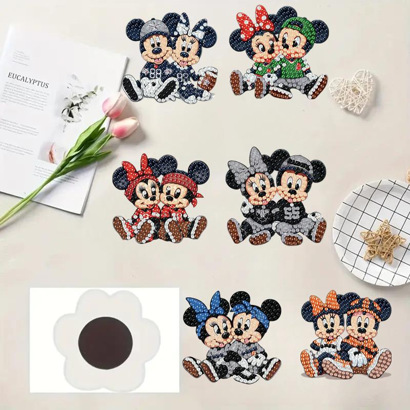 6Pcs Love Series Diamond Art Fridge Magnet Diamond Painting Refrigerator Magnet Diamond Painting Fridge Magnet for Adults Beginners