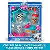 Pack À Thème 3 Pets - BANDAI - Littlest Pet Shop Neige - Animaux Et Accessoires