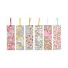 Washi Kawasumi Yuzen Washi Bookmark - Set of 6 - Warm Texture of Japanese Paper - Gentle on Fingers and Books - Popular Souvenir for Overseas - Also