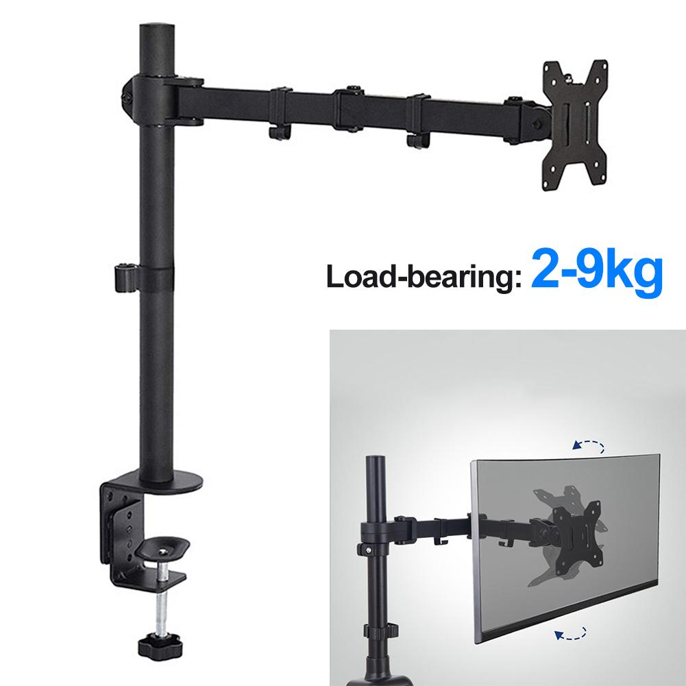 Single/Dual Monitor Arm Adjustable Height and Angle Monitor Stand Desk Mount Stand for 17 To 32 Inch Computer Screens