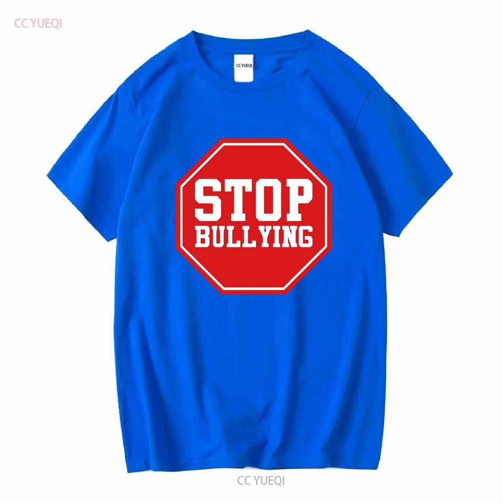 Stop Bullying Softstyle T Shirt vintage Washed designer clothes fashion homme Comfortable Slightly streetwear