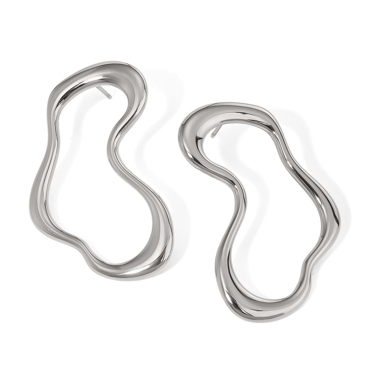 

Yori Stylish Creative Special Shaped Hollow Earrings for Women Metal High Quality Fashion Statement Jewelry Party Gift 2024
