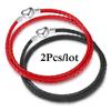 2Pcs/Lot Vintage Jewelry Leather Chain Bracelets Fit DIY Handmade Beads Charms Bracelet Couples Pulsera Jewelry For Women Men