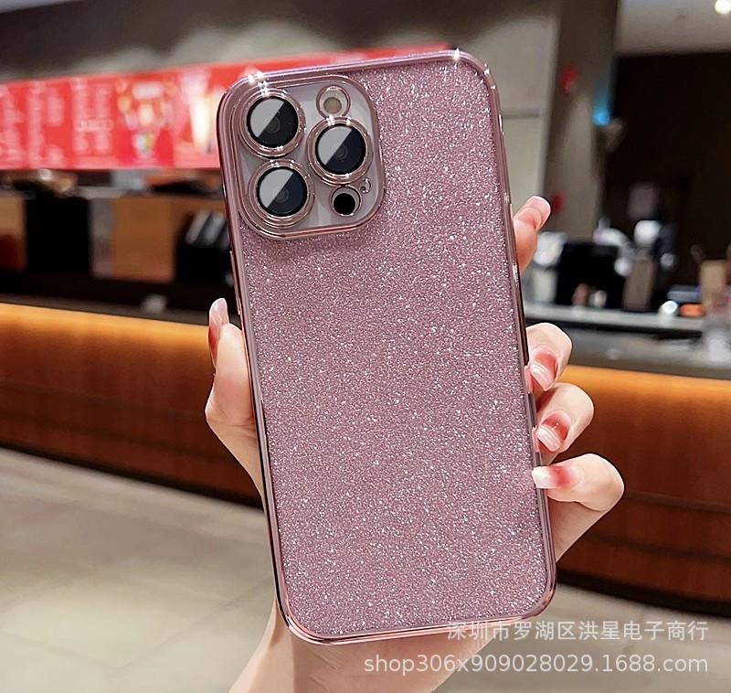 

Applicable To Apple 17proMax Flash Powder Mobile Phone Case Electroplating IPhone 16 Gradient Full Cover 15 Anti Fall Protection Case 14 iPhone12pro