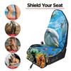 Front Car Seat Towel Cover: All-Season Gym & Workout Protector, Universal Fit.
