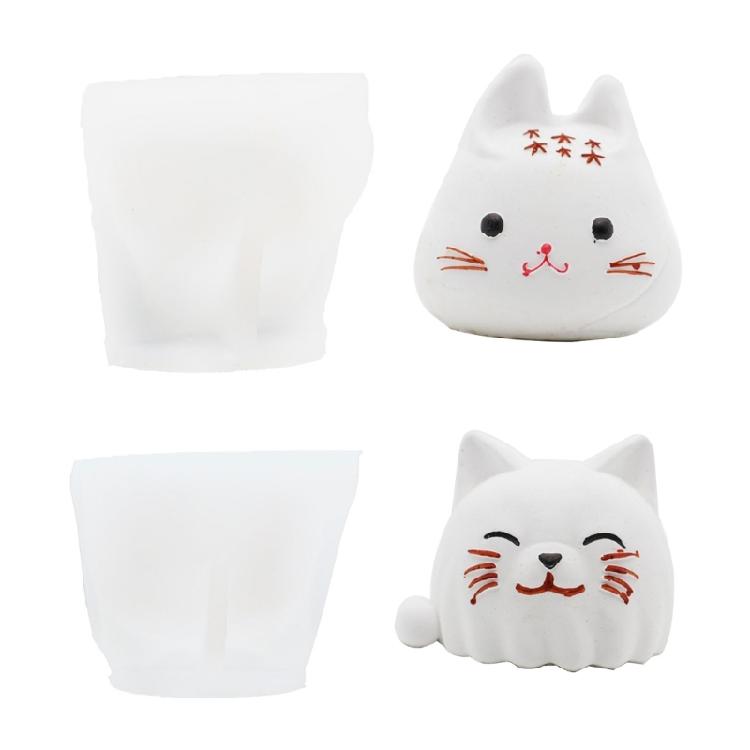 Cats Shape Silicone Mold for Mousse Cake Practical Pudding Dessert Baking Mould Convenient Baking Tool for Muffins