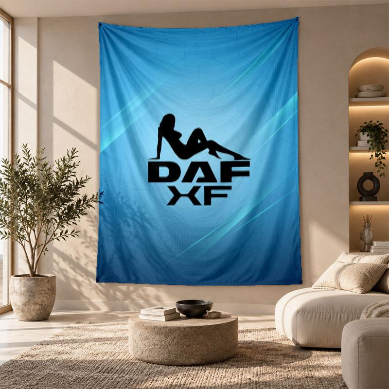 Arazzo Decorativo, Arte da Parete Stampata DAF, Appeso a Parete Leggero per Sfondo Camera da Letto
