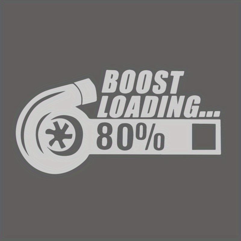 Spaßige Autoaufkleber mit Turbo für Fenster