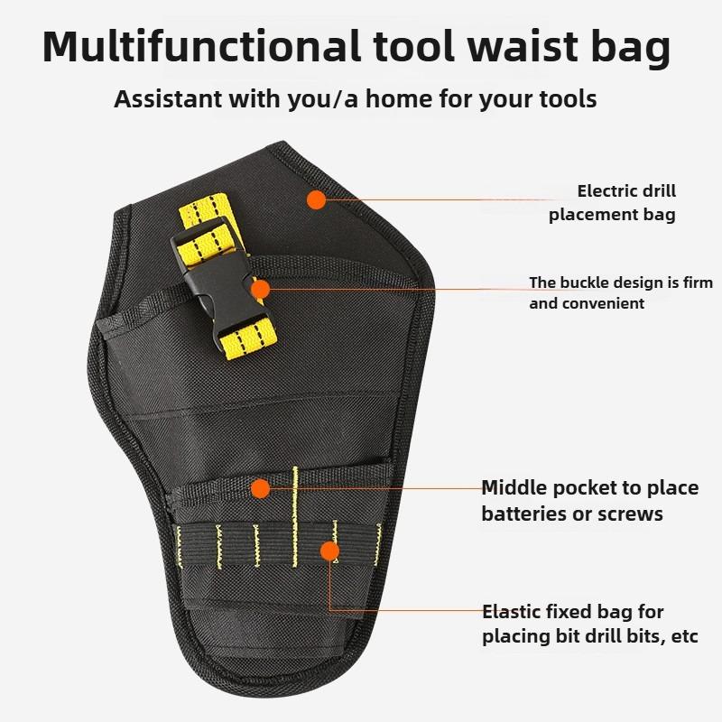 Power Tool Holster Cordless Drill Holster/Single Hook with Clip for Easy Attachment