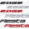 Metal 3D For Fiesta Edge Badge Letter Logo Car Rear Trunk Body Sticker Emblem Glossy Black Accessories
