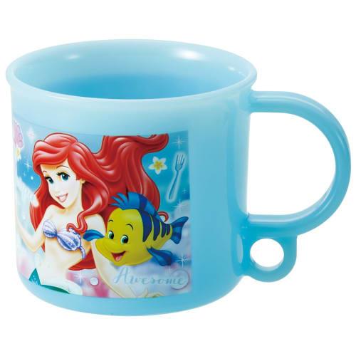 Skater Lunch Box Plastic Cup, 200ml, for Kids, Antibacterial, Dishwasher Safe, Made In Japan, Disney Ariel, 24 KE5AAG
