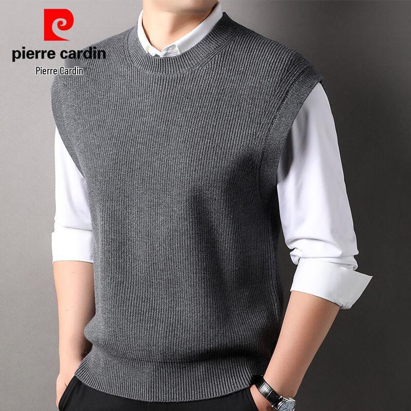 

Мужской вязаный жилет Pierre Cardin с круглым вырезом из смесовой шерсти L 175/92A