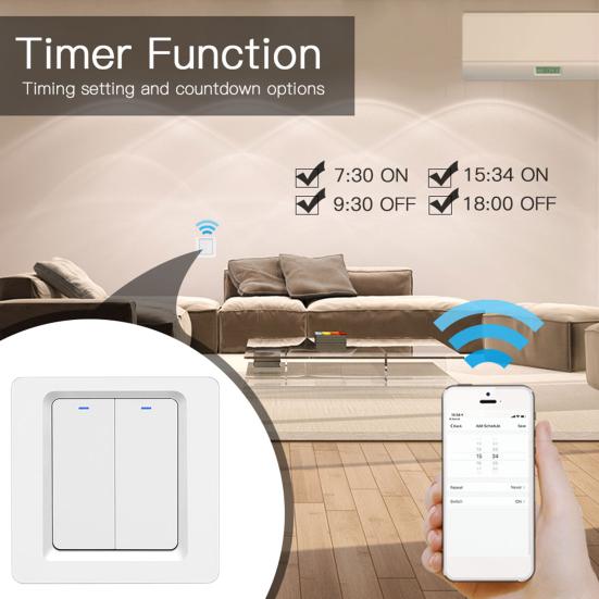 

Полезный 1/2/3 Gang 3 Styles Light Switch Однополюсный WiFi
