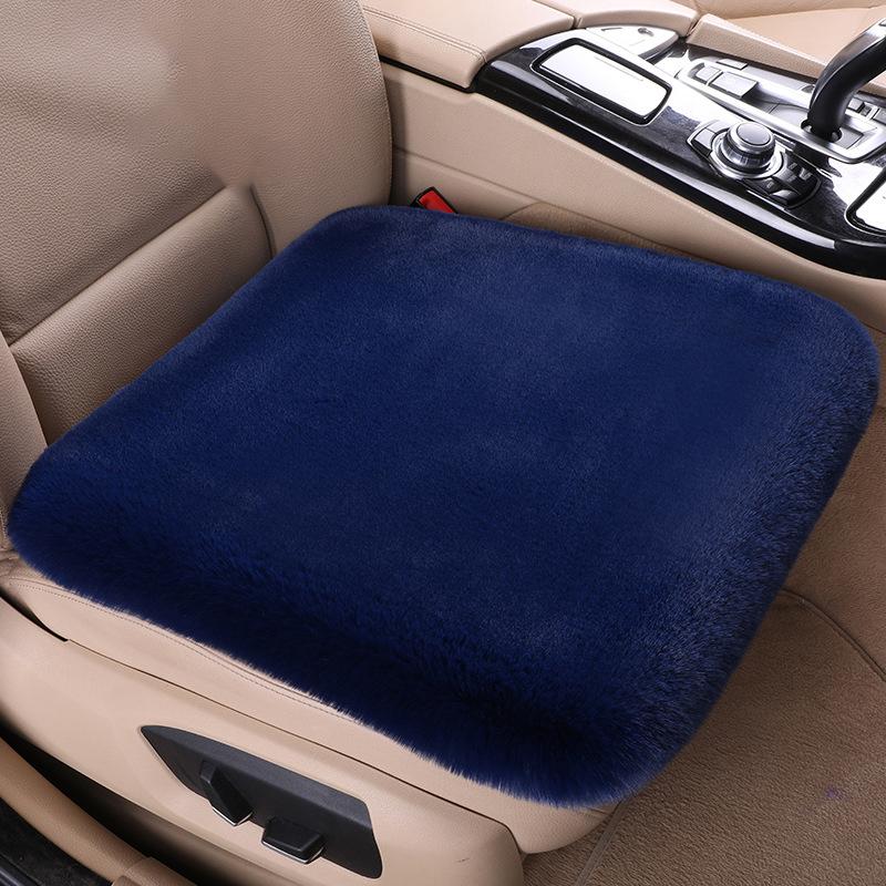 

Универсальная зимняя подушка для сиденья автомобиля с имитацией кролика, женский чехол для сиденья автомобиля, утолщенный, очень мягкий и теплый