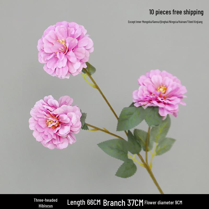 Purple Floral Wedding Arrangement - Silk Hydrangea, Rose, Bamboo Leaves & Grass for Flower Arches