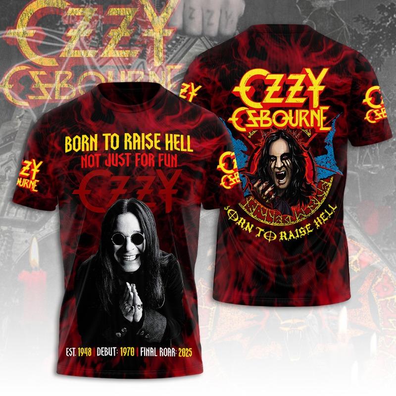 Rock Ozzy Band 3d Print T-shirt Men Women Fashion Hip Hop Short Sleeve Oversized Sports O-Neck Tops Tees Men Clothes